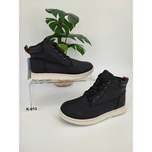 Cat & Jack Big Boys Hadley Side Zip Sneakers Boots Size 1 US